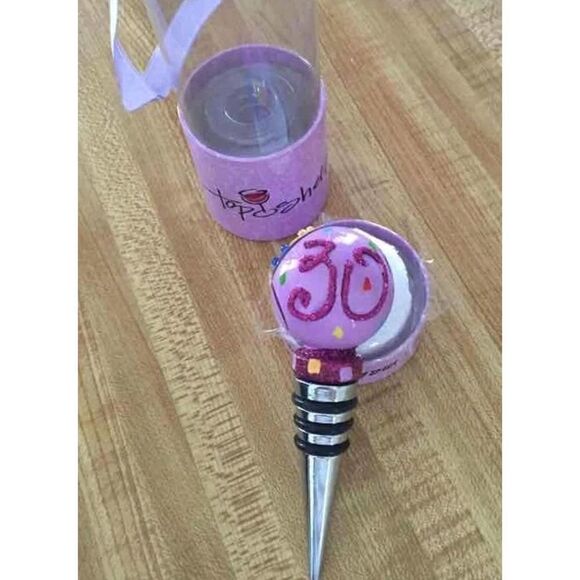 NEW IN BOX- Top Shelf 30ish Wine Stopper - Picture 4 of 6